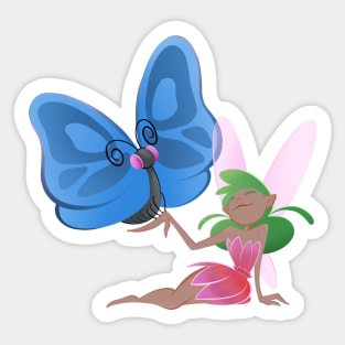 Fluttery Friend Sticker